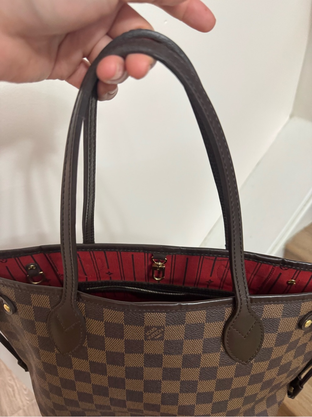 LOUIS VUITTON NEVERFULL PM IN DAMIER EBENE - Picture 8 of 15